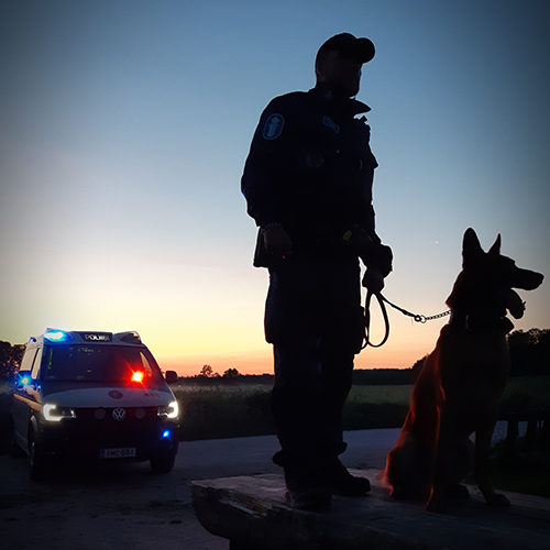 Police dogs K9 Unit.